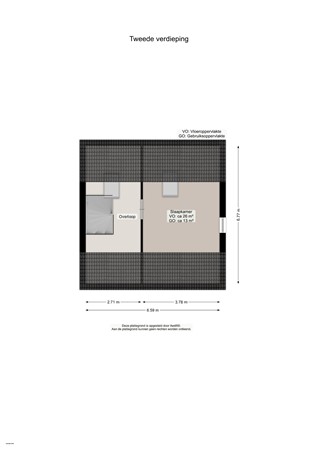 Floorplan - Hink Oostingstraat 52, 9915 RE 't Zandt